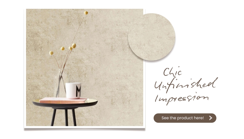 This wabi-sabi wallpaper style is quite strong with the brush pattern provided.